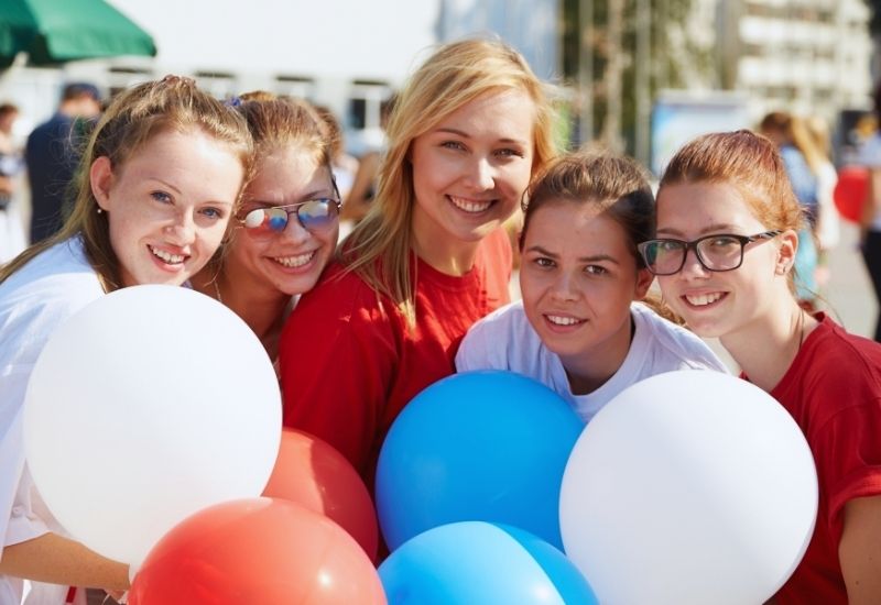 Празднование дня молодежи в Москве