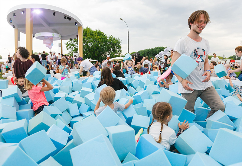 Площадка для детей на фестивале в Новосибирске