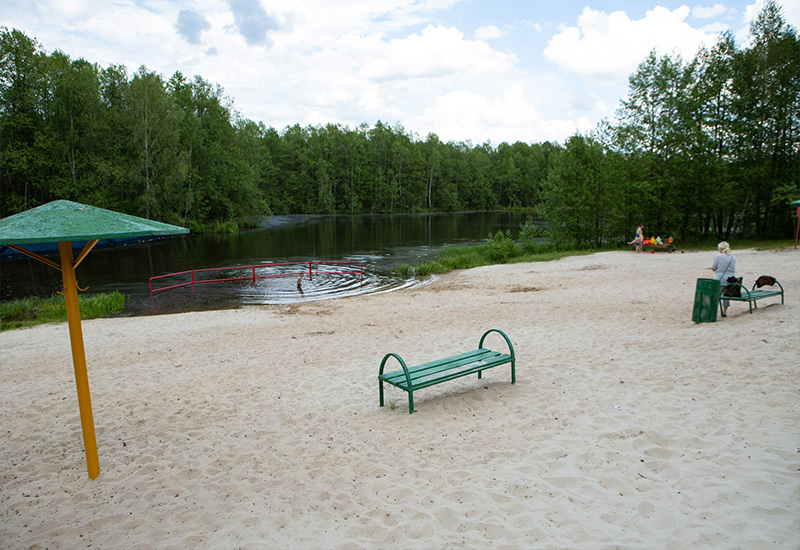 Пестичное озеро пляж в Нижнем Новгороде