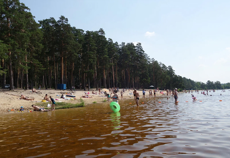 Выкса Верхний пруд пляж в Нижнем Новгороде