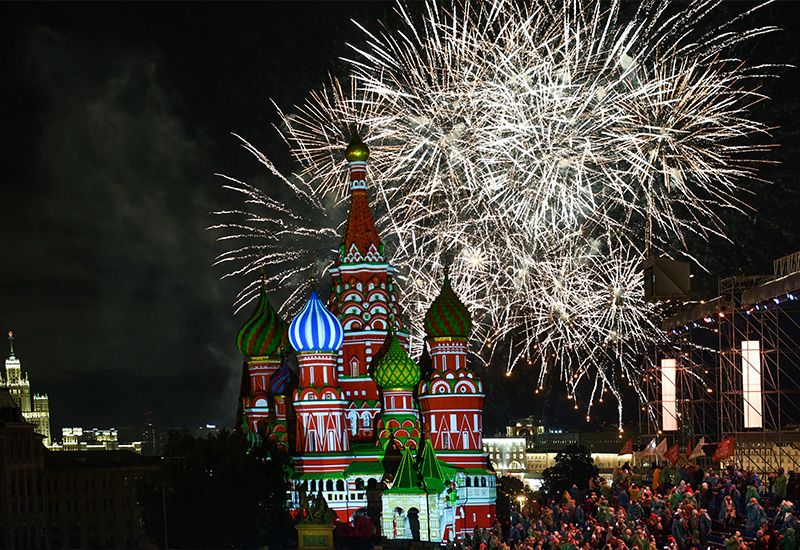 Салют на День города в Москве